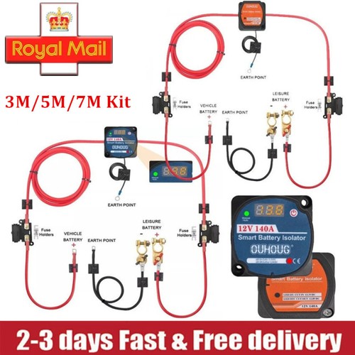 Split charge kit 12v - split,