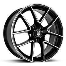17" Black P Face FX5 Alloy Wheels For Audi A1 A2 A3 8L1  ( TT Upto 06 ) 5x100