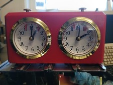 New red chess clock - new,