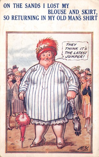 Bamforth seaside comic - seaside,