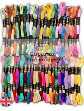 50 Anchor Cross Stitch Embroidery Threads Skeins Colour/Floss 100% Cotton thread
