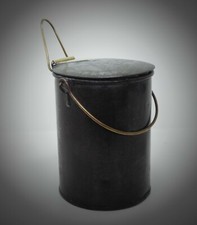 Antique Royal Arsenal Lidded Milk Can With Handle 1900