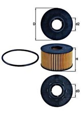Oil Filter MAHLE Fits FORD