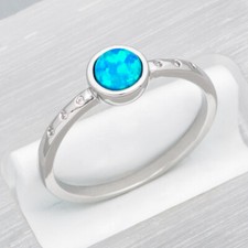 5mm Round Blue Fire Opal