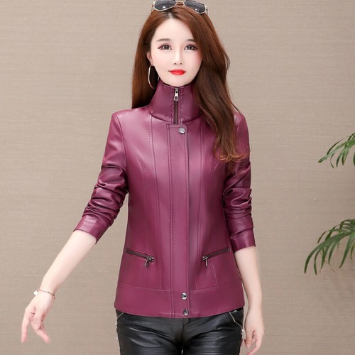 Spring women leather coat - spring, women's