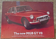 1973 MGB GT V8 Brochure - Original single sheet Publication No. 3023