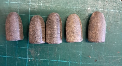 Antique lead rifle bullets - 5,
