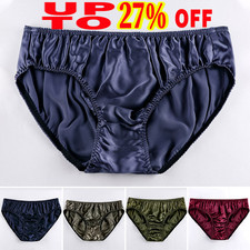 Mens 100% Silk Triangle Briefs