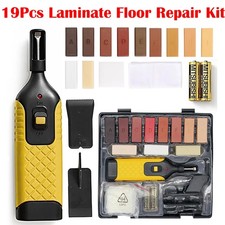 19pcs Laminate Floor Repair Kit Worktop Furniture Wax System for Chips Scratches