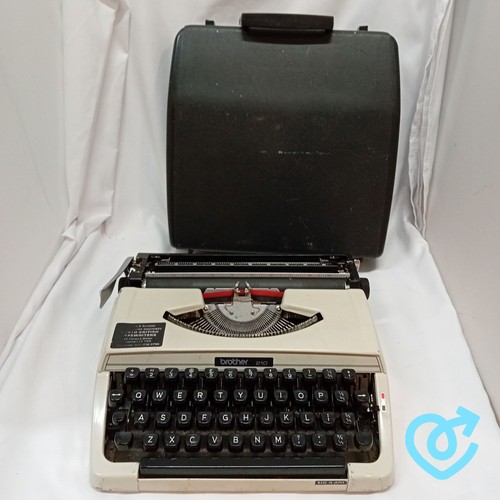 Brother typewriter 210 cream - brother,