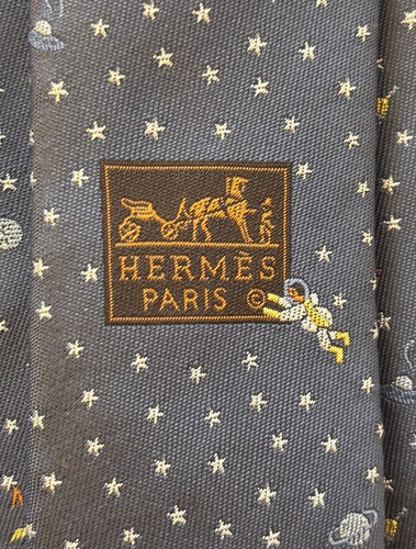 Hermes tie blue vers - hermes,