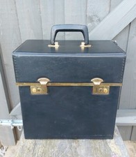 Vintage Black Record Case Faux