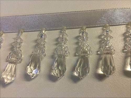 Glass shaped beaded - beaded, trim