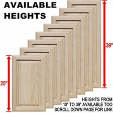 Unfinished Oak Square Raised