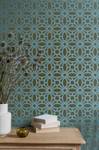 Moroccan large wall stencil - moroccan,