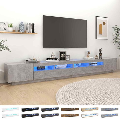 Cabinet with led lights - cabinet, tv