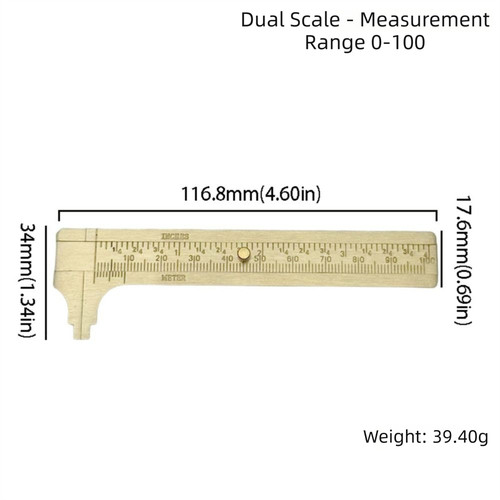 Brass sliding gauge vernier - brass,