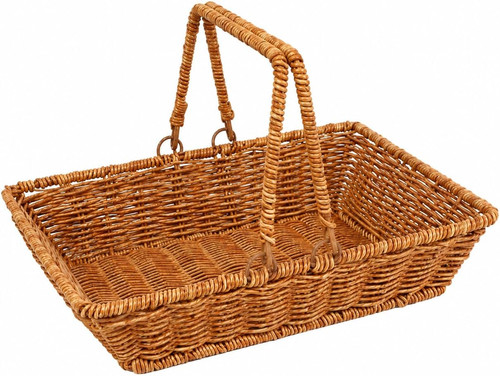 Handwoven wicker garden - wicker, trug