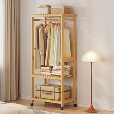 Wooden clothes rail - clothes,