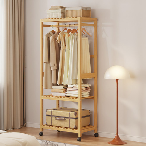 Wooden clothes rail - wooden,