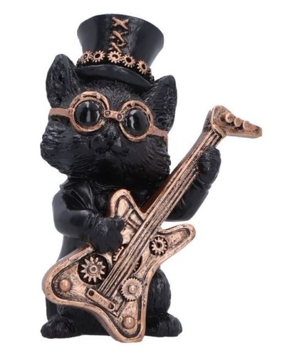 Music meowstro steampunk black - music,