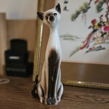 vintage Siamese cat figurine