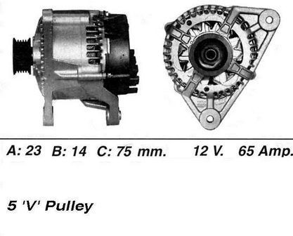 Wai alternator 65amp for - wai,