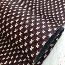 Heart Print Pebbled Italian 100% Real Cowhide Leather Sheet Burgundy Black White