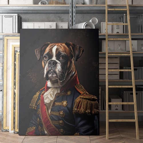 Boxer dog aristocrat portrait - aristocrat,