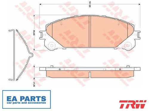 Brake pad set disc - set,, for