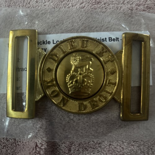 Brass belt buckle dieu - -,