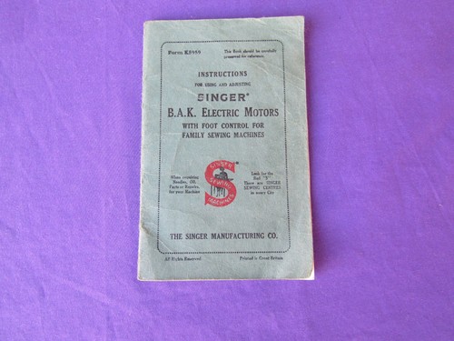 Singer k electric motor - electric,