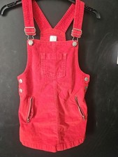 Jasper Conran Junior J Bright Red Dungarees Dress Age 4-5