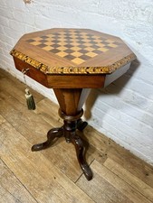 Antique Victorian Sewing Table