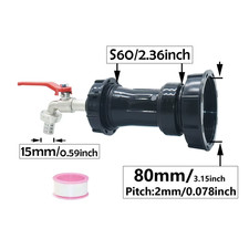 80mm 100mm ibc water tank - 100mm,