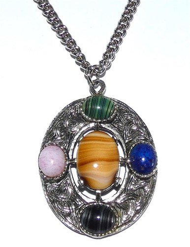 Vintage celtic agate glass - agate,