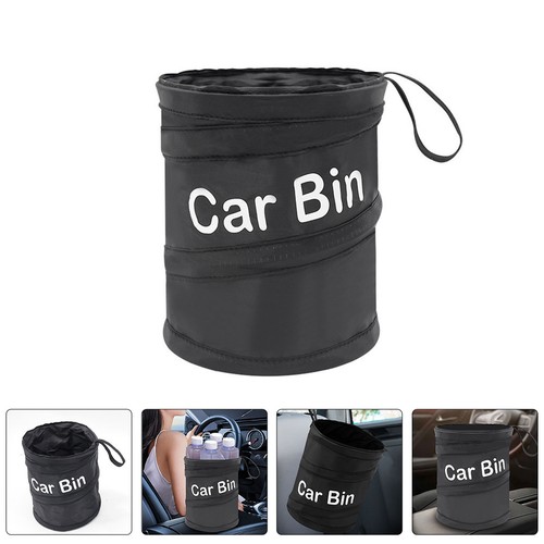 Folding car trash bin - folding,