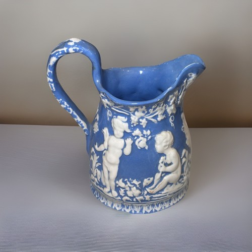 Blue jasperware style spill - blue,