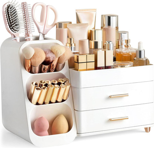 Large makeup organizer with - large,