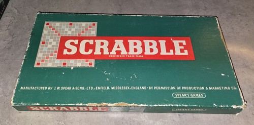 Vintage scrabble board - scrabble,