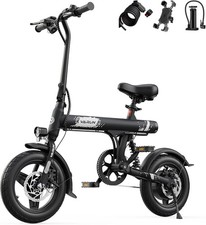 VARUN 14" Folding 36V 250W Electric Bike Foldable Commuter E-Bike Adults Teens