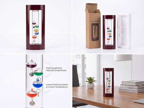 Galileo thermometer glass - galileo,