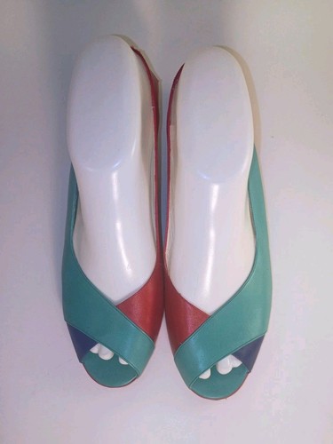 Vtg bruno magli teal red - bruno,