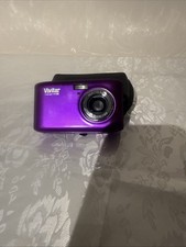 Vivitar ViviCam F128 Purple Digital Camera 14.1 MP Memory Card Tested Working