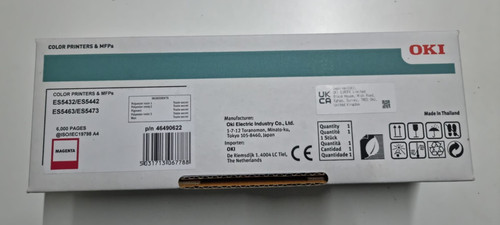 Genuine oki 46490622 magenta - genuine,