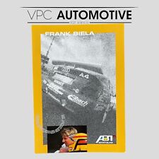 Frank Biela ABT Audi Sport Team Promo Card - British Touring Car Championship 97