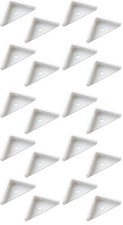 20 WHITE PLASTIC 50mm ANGLE