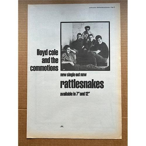 Lloyd cole rattlesnakes poster - rattlesnakes,