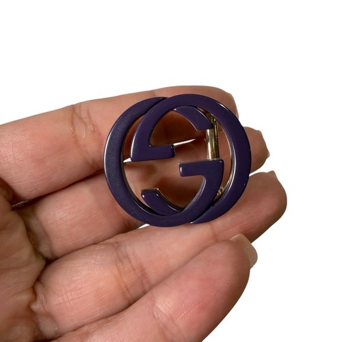 Gucci small purple belt - small,
