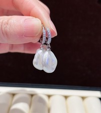 Keshi pearl earrings genuine - pearl,